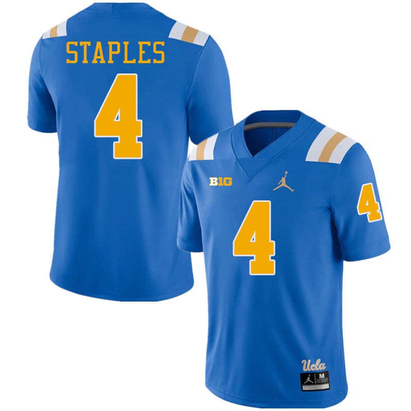 Ezavier Staples UCLA Jersey,UCLA Bruins #4 Ezavier Staples Jersey Youth College Football Uniforms-Ro